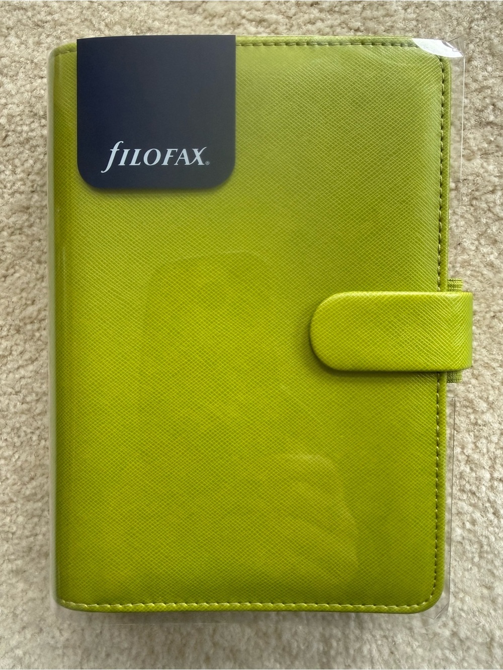 Filofax Saffiano Pear 🍐 Personal Size Ring Organizer Planner NWT